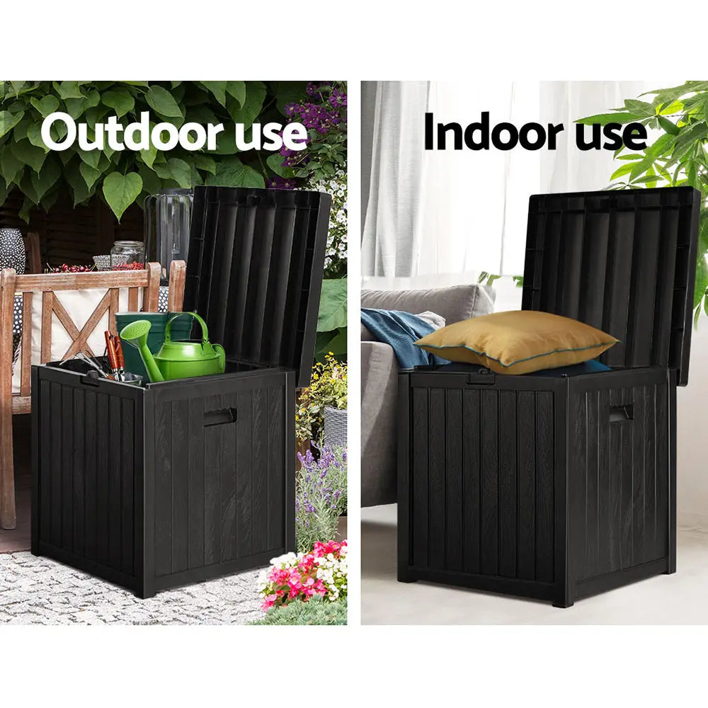 Gardeon Outdoor Storage Box 195L Bench Seat Garden Deck Toy Tool Sheds Deals499