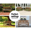 Gardeon Wooden Garden Bench 3 Seat Patio Furniture Timber Outdoor Lounge Chair Natural Deals499