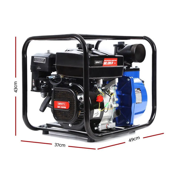 Giantz 8HP 3" Petrol Water Pump Garden Irrigation Transfer Blue Deals499