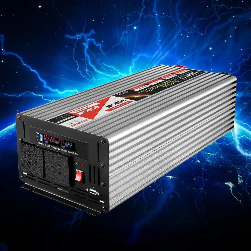 Giantz Power Inverter 3000W or 6000W Pure Sine Wave 12V-240V Camping Boat Caravan Deals499