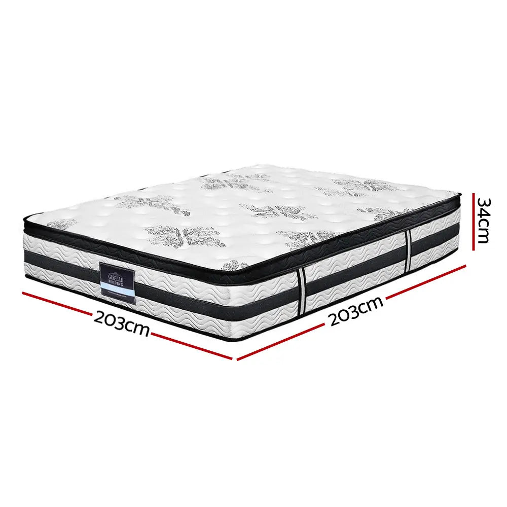 Giselle Bedding 34cm Mattress Euro Top Pocket Spring Super King from Deals499 at Deals499