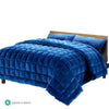 Giselle Bedding Faux Mink Quilt King Size Teal from Deals499 at Deals499