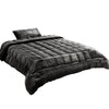 Giselle Bedding Faux Mink Quilt Single Size Charcoal Deals499