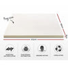 Giselle Bedding Memory Foam Mattress Topper w/Cover 8cm - King Giselle