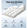 Giselle Single Mattress Topper Bamboo Fibre Pillowtop Protector Giselle