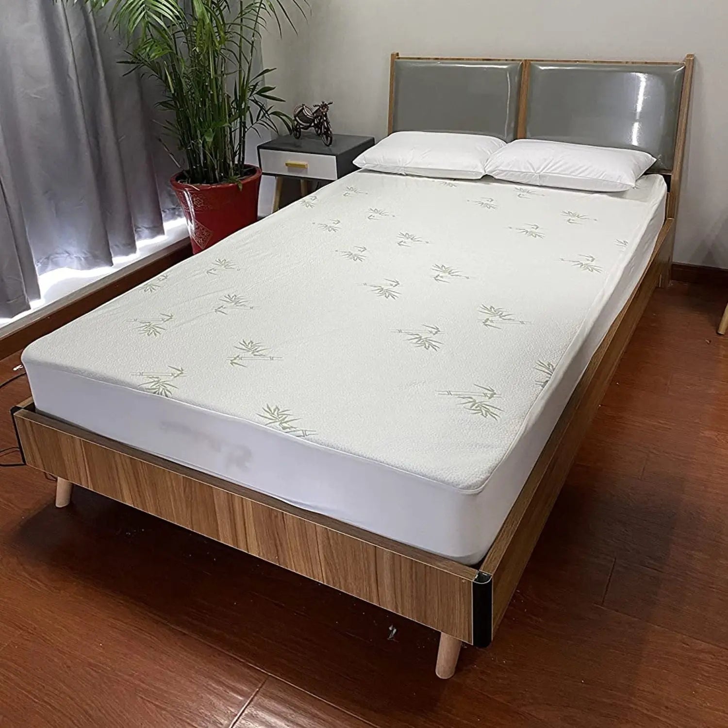 Gominimo Bamboo Jacquard Mattress Protector Double GO-MP-118-TC from Deals499 at Deals499