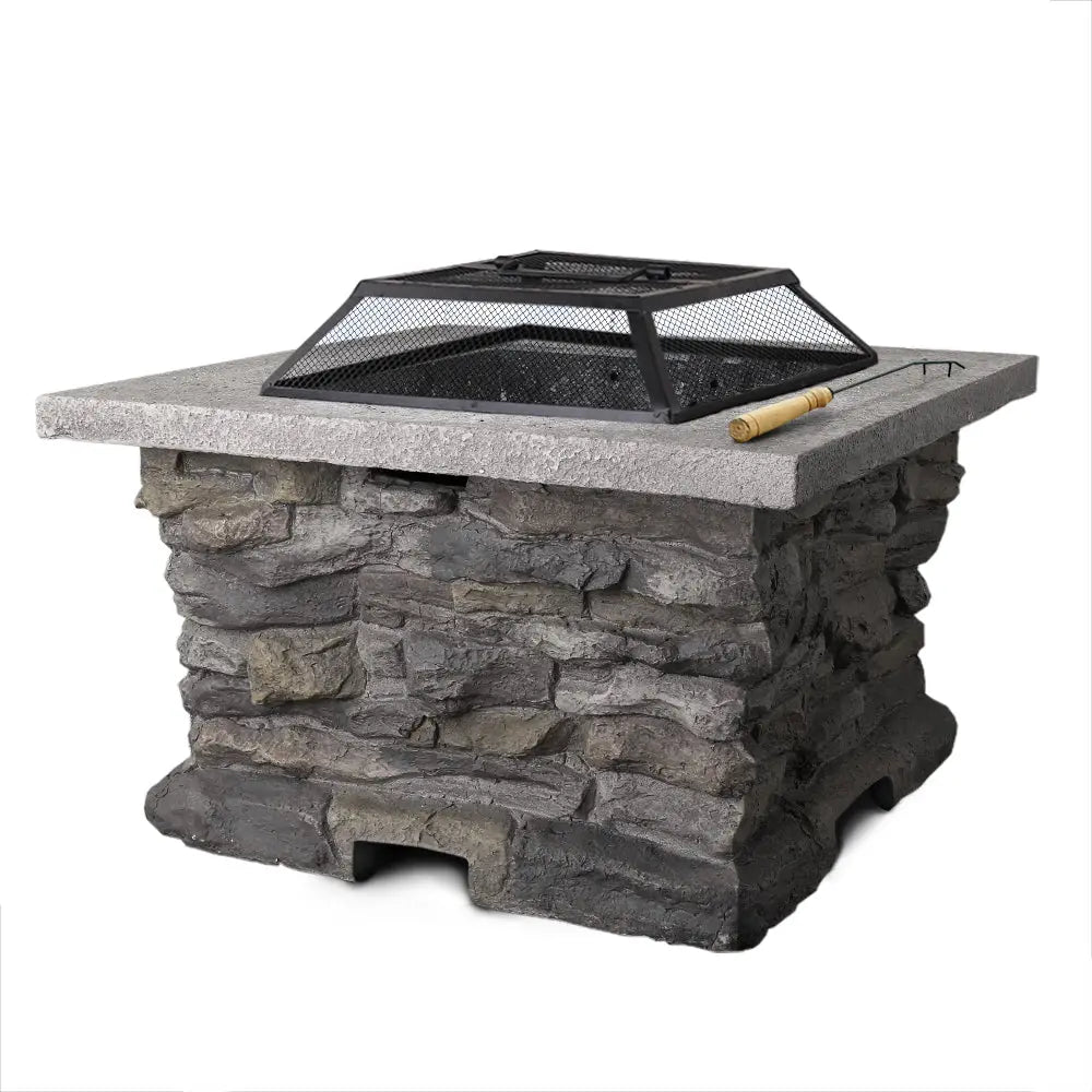 Grillz Stone Base Outdoor Patio Heater Fire Pit Table Deals499