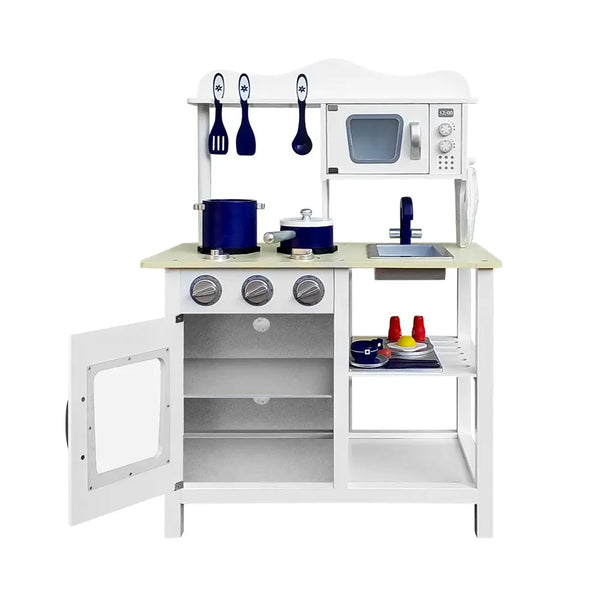 Keezi 18 Piece Kids Kitchen Play Set - White Deals499