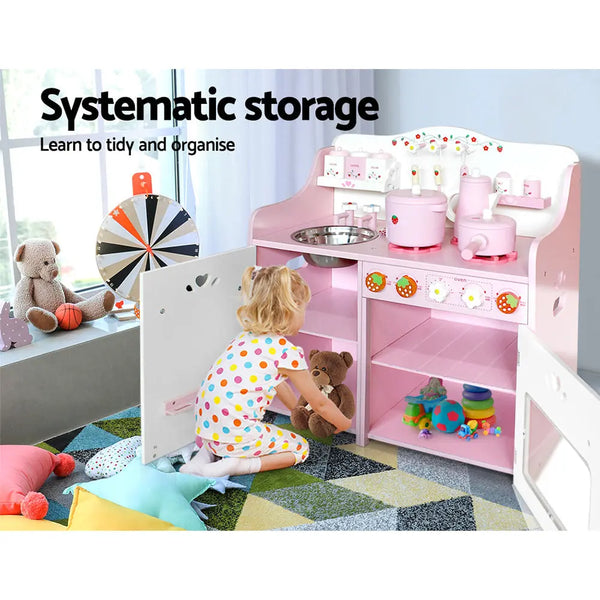 Keezi Kids Kitchen Play Set - Pink Deals499