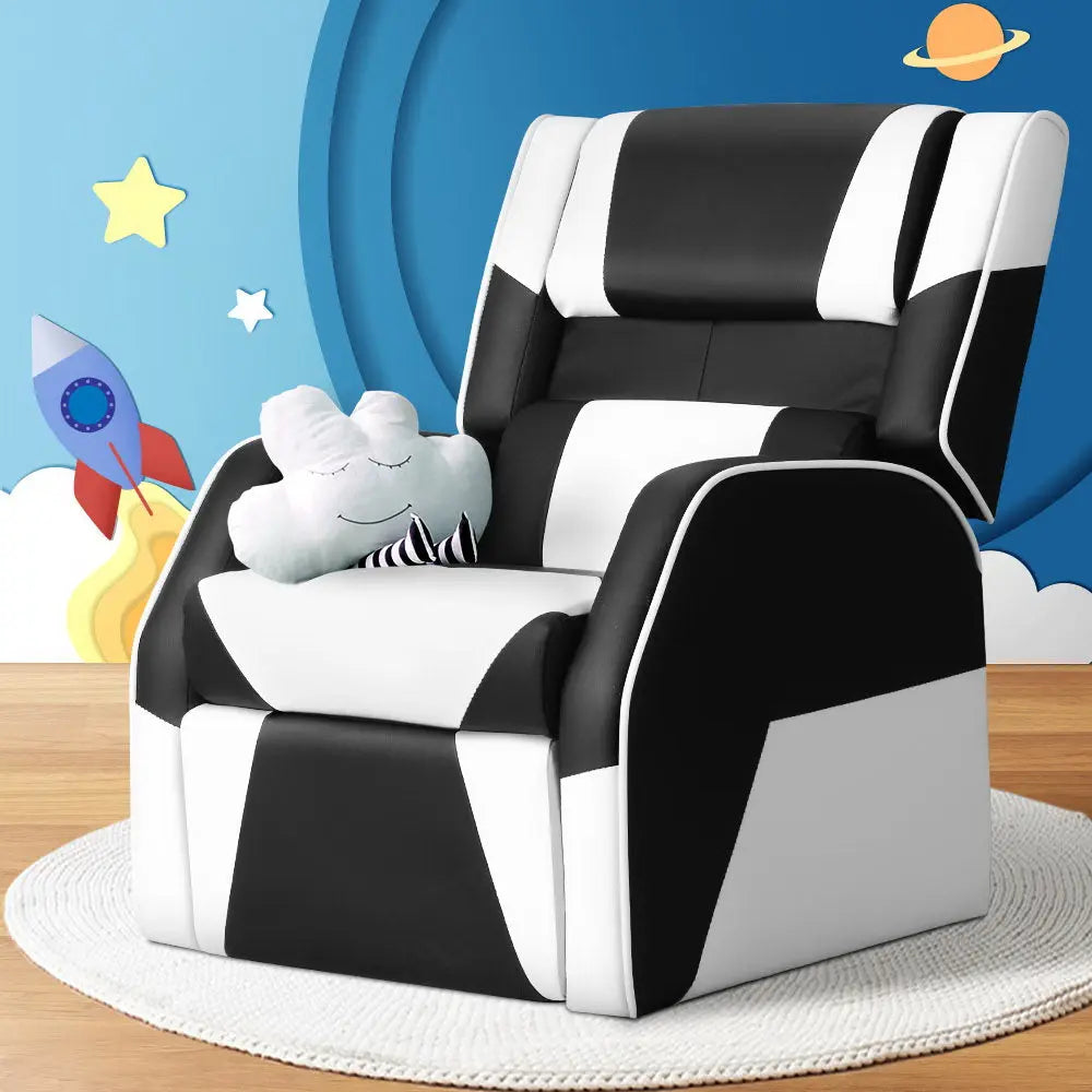 Keezi Kids Recliner Chair PU Leather Gaming Sofa Lounge Couch Children Armchair Deals499