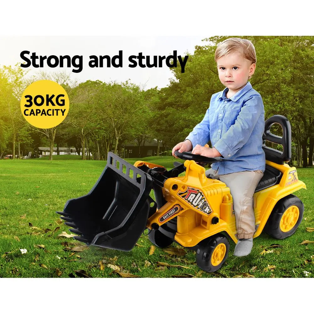 Keezi Kids Ride On Bulldozer - Yellow Deals499