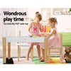 Keezi Kids Table and Chair Set Activity Chalkboard Toys Storage Desk Drawing Deals499