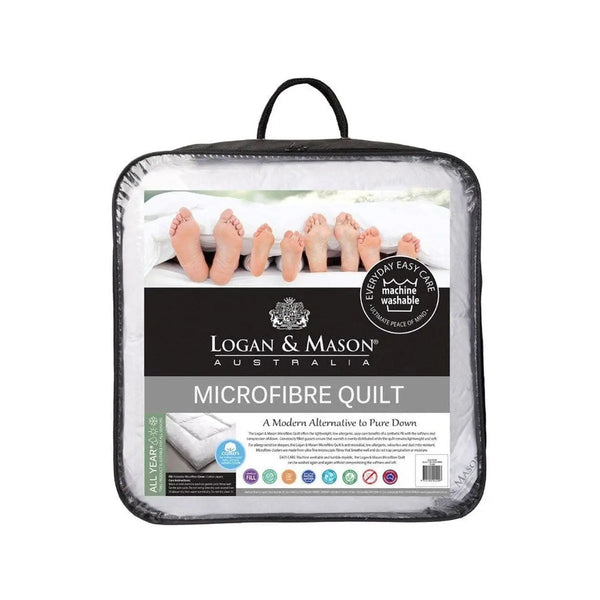 Logan and Mason 350GSM Microfiber Quilt with Cotton Cover Double from Deals499 at Deals499