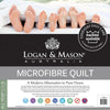 Logan and Mason 350GSM Microfiber Quilt with Cotton Cover Double from Deals499 at Deals499