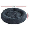 Pet Bed Dog Cat Calming Bed Extra Large 110cm Dark Grey Sleeping Comfy Washable Deals499