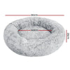 Pet Bed Dog Cat Calming Bed Large 90cm Charcoal Sleeping Comfy Cave Washable Deals499