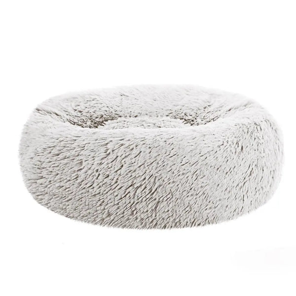 Pet Bed Dog Cat Calming Bed Small 60cm White Sleeping Comfy Cave Washable Deals499