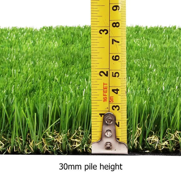 Primeturf Artificial Grass Synthetic Fake Lawn 10SQM Turf Plastic Plant 30mm Deals499