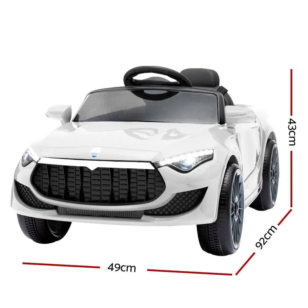 Rigo Kids Ride On Car Electric Toys 12V Battery Remote Control White MP3 LED Deals499