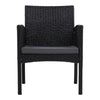 Set of 2 Outdoor Bistro Chairs Patio Furniture Dining Chair Wicker Garden Cushion Gardeon Deals499