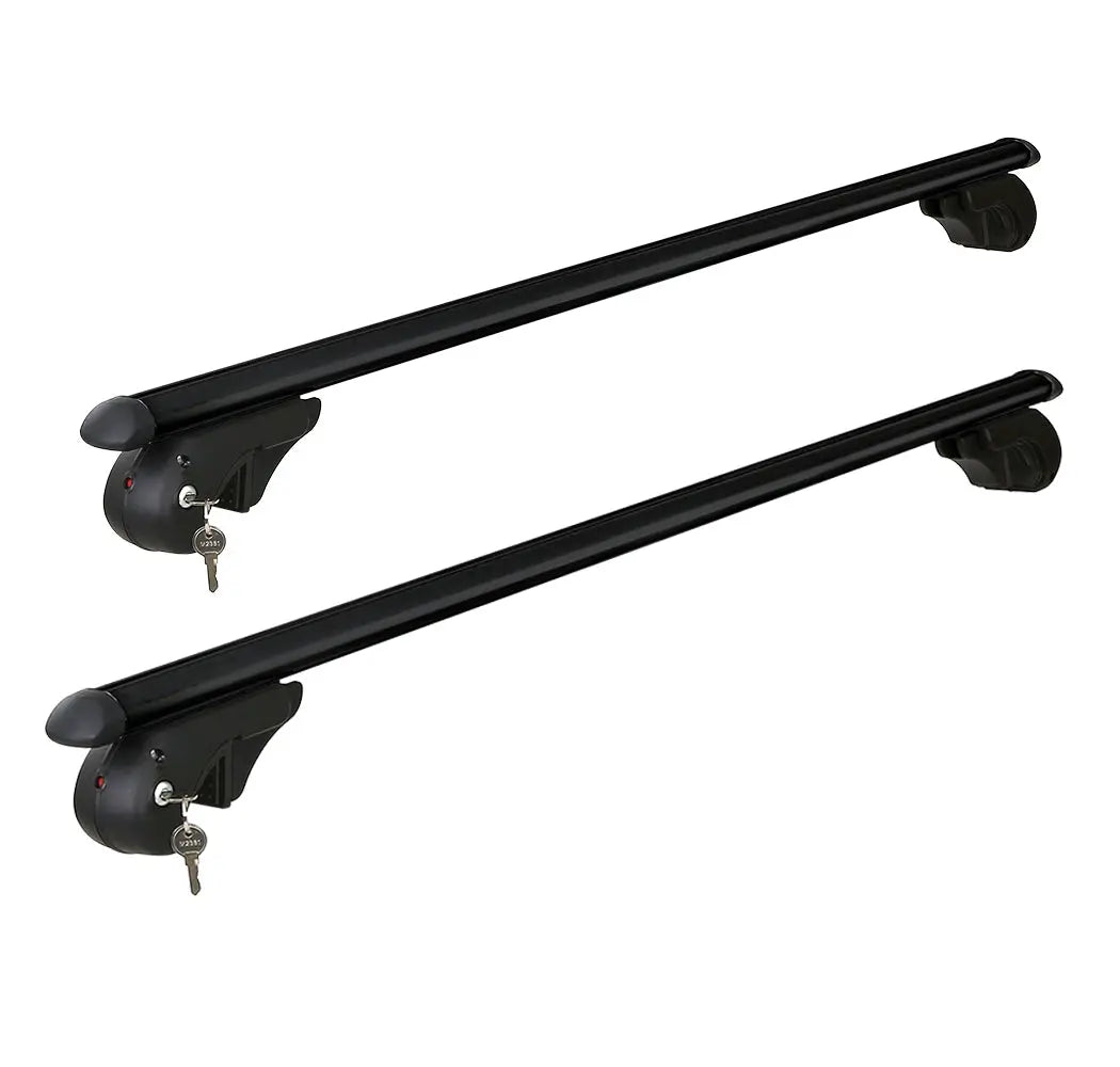 Universal Car Roof Rack 1200mm Cross Bars Aluminium Black Adjustable  Car 90kgs load Carrier Deals499