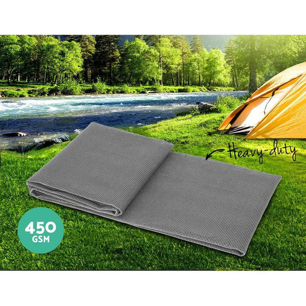 Weisshorn 6M Annex Matting Pack of 2x 3 x2.5m Floor Mats Mesh Camping Picnic Deals499