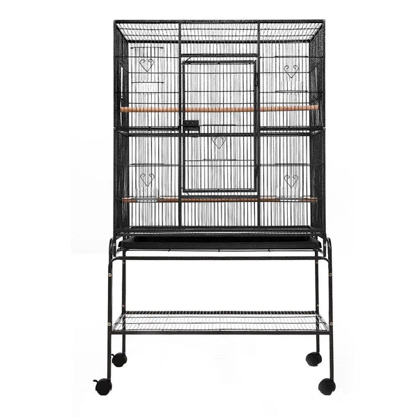 i.Pet Bird Cage Pet Cages Aviary 137CM Large Travel Stand Budgie Parrot Toys Deals499