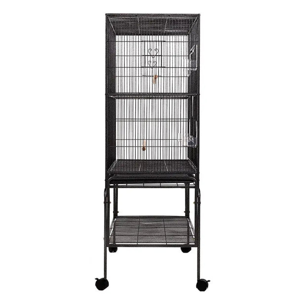 i.Pet Bird Cage Pet Cages Aviary 137CM Large Travel Stand Budgie Parrot Toys Deals499