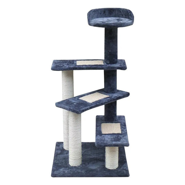 i.Pet Cat Tree 100cm Trees Scratching Post Scratcher Tower Condo House Furniture Wood Steps Deals499