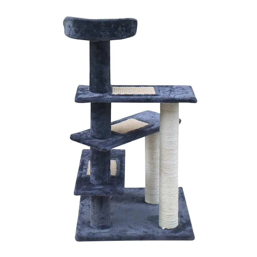 i.Pet Cat Tree 100cm Trees Scratching Post Scratcher Tower Condo House Furniture Wood Steps Deals499