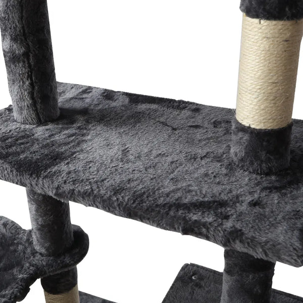 i.Pet Cat Tree 140cm Trees Scratching Post Scratcher Tower Condo House Furniture Wood Deals499