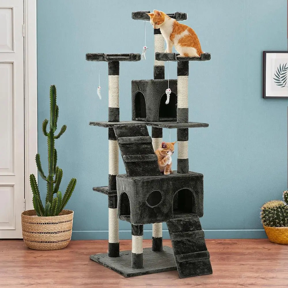 i.Pet Cat Tree 180cm Trees Scratching Post Scratcher Tower Condo House Furniture Wood Deals499