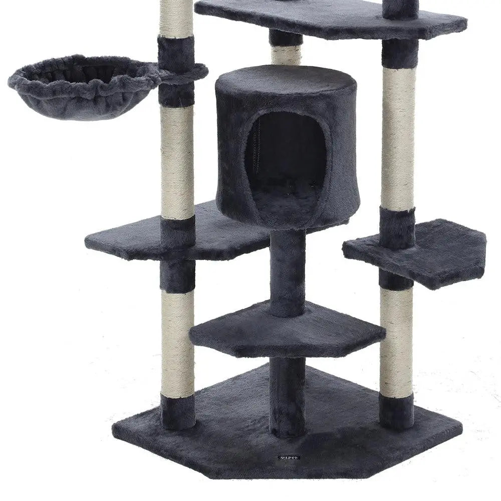 i.Pet Cat Tree 203cm Trees Scratching Post Scratcher Tower Condo House Furniture Wood Deals499