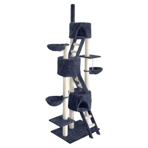 i.Pet Cat Tree 244cm Trees Scratching Post Scratcher Tower Condo House Furniture Wood Deals499