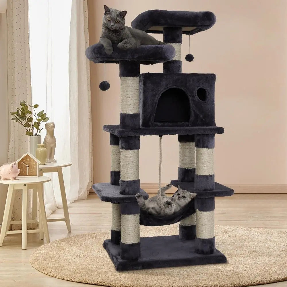 i.Pet Cat Tree Trees Scratching Post Scratcher Tower Condo House Furniture Wood Deals499