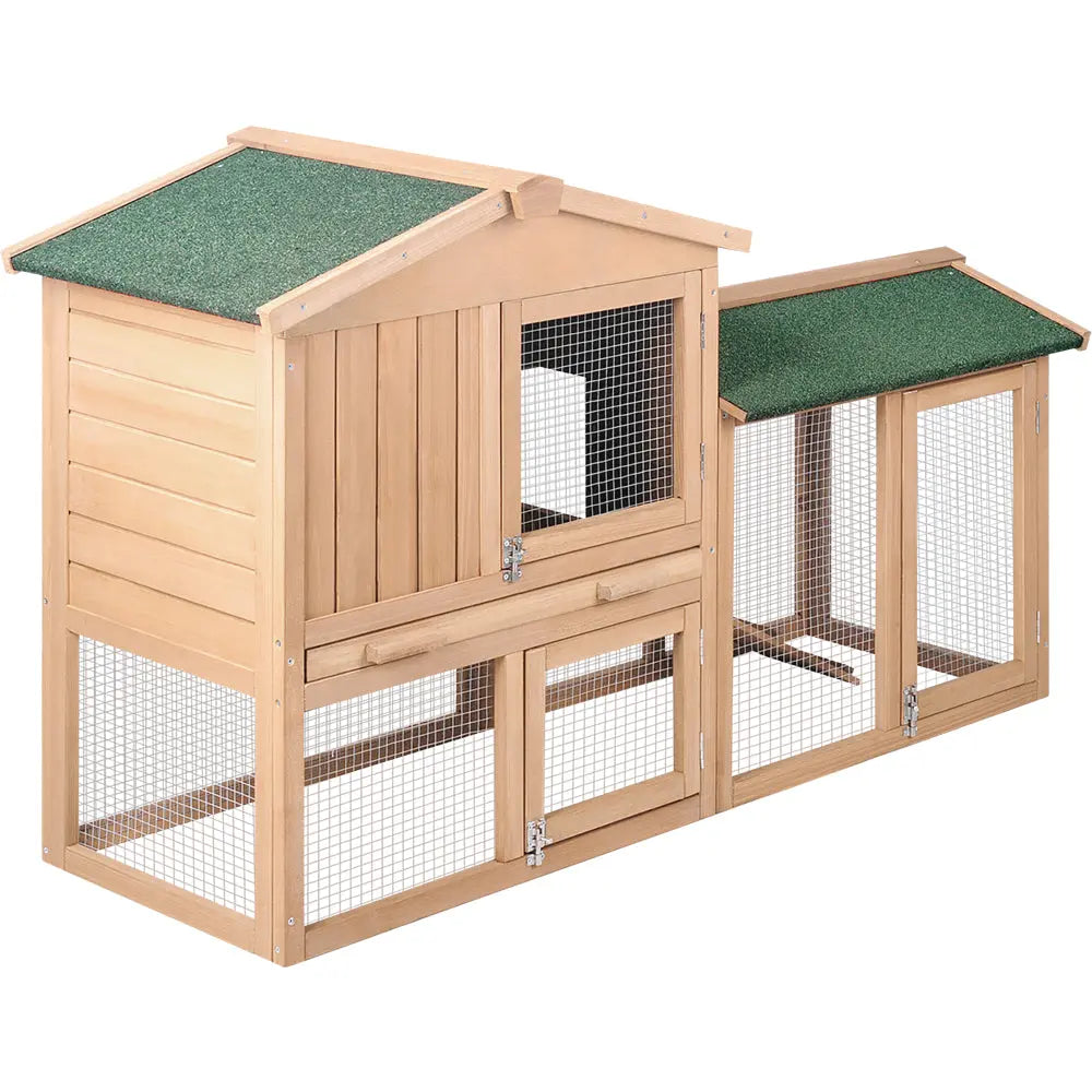 i.Pet Chicken Coop Rabbit Hutch 138cm Wide Wooden Pet Hutch Deals499