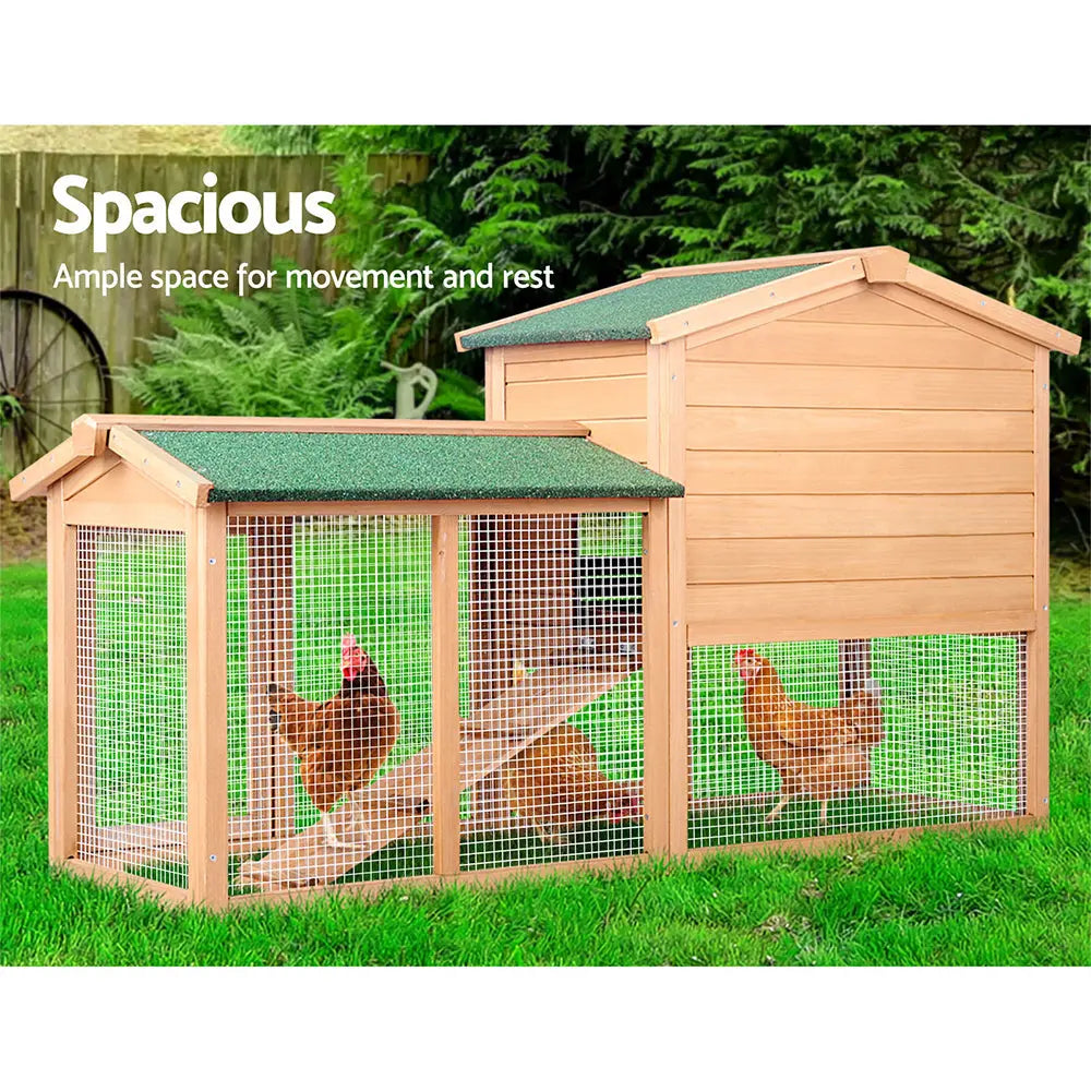 i.Pet Chicken Coop Rabbit Hutch 138cm Wide Wooden Pet Hutch Deals499