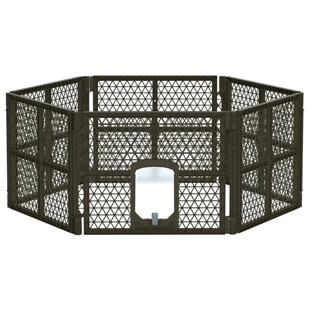 i.Pet Pet Dog Playpen Enclosure 6 Panel Fence Puppy Cage Plastic Play Pen Fold Deals499