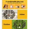 i.Pet Pet Dog Playpen Enclosure 6 Panel Fence Puppy Cage Plastic Play Pen Fold Deals499