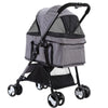 i.Pet Pet Stroller Dog Carrier Foldable Pram 3 IN 1 Middle Size Grey Deals499