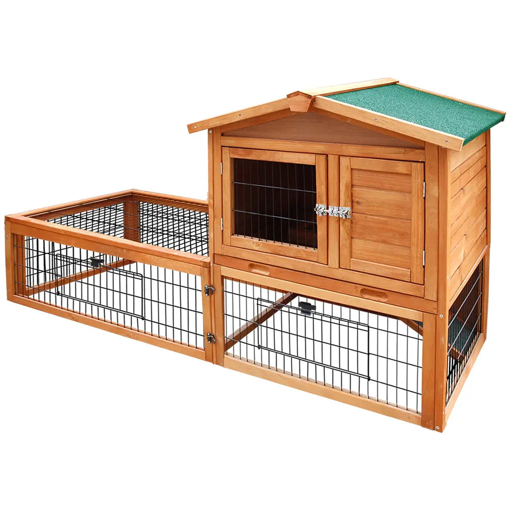 i.Pet Rabbit Hutch Chicken Coop 155cm Tall Wooden Pet Hutch Deals499