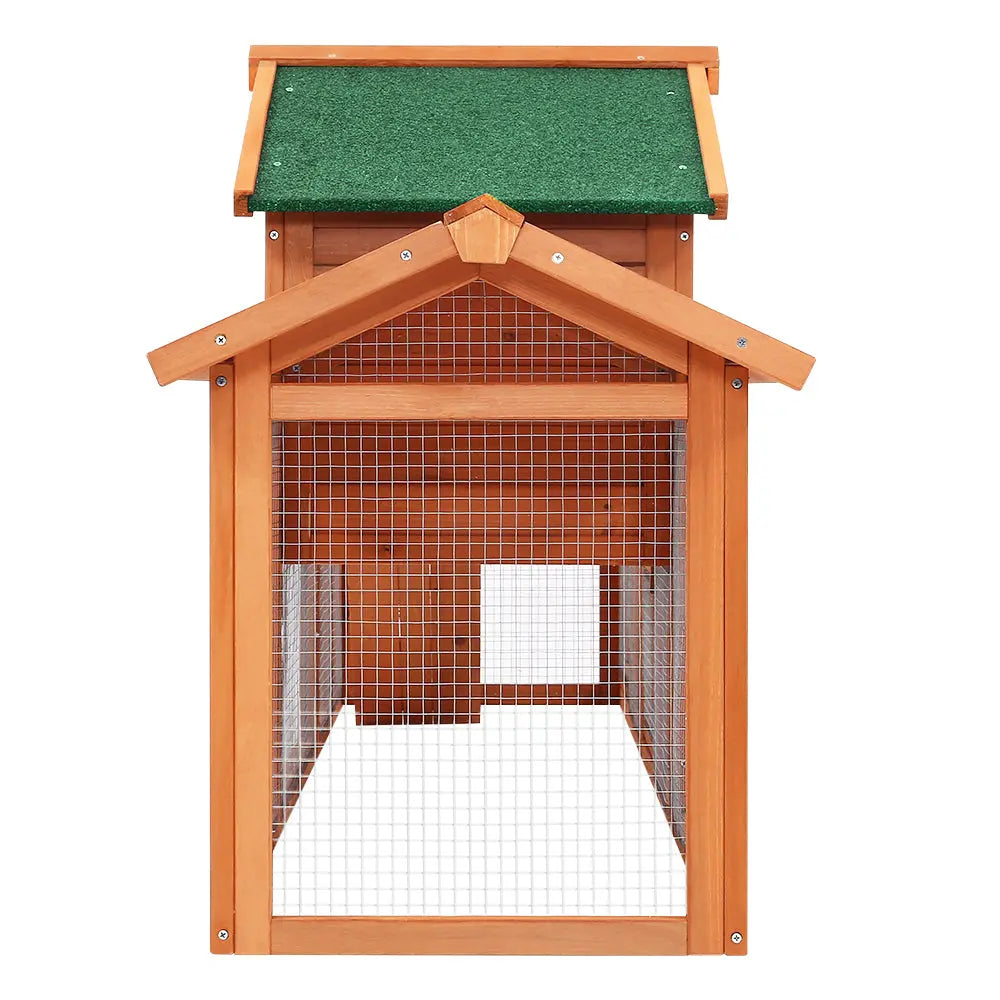 i.Pet Rabbit Hutch Chicken Coop Wooden Cage Pet Hutch 220cm x 52cm x 84cm Deals499