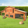 i.Pet Rabbit Hutch Chicken Coop Wooden Pet Hutch 169cm x 52cm x 72cm Deals499