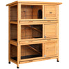 i.Pet Rabbit Hutch Wooden Cage Pet hutch Chicken Coop 91.5cm x 46cm x 116.5cm Deals499