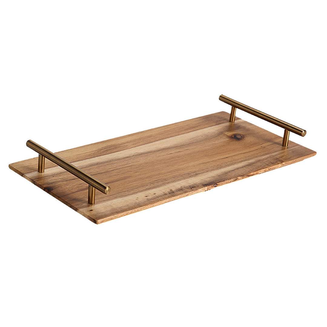 SOGA 39cm Brown  Rectangle Wooden Acacia Food Serving Tray Charcuterie Board Home Decor Soga