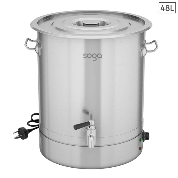 SOGA 48L Stainless Steel URN Commercial Water Boiler 2200W Soga