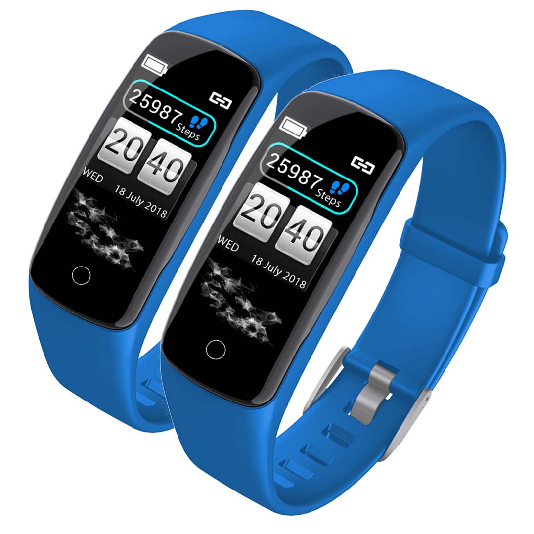 SOGA 2X Sport Monitor Wrist Touch Fitness Tracker Smart Watch Blue Soga