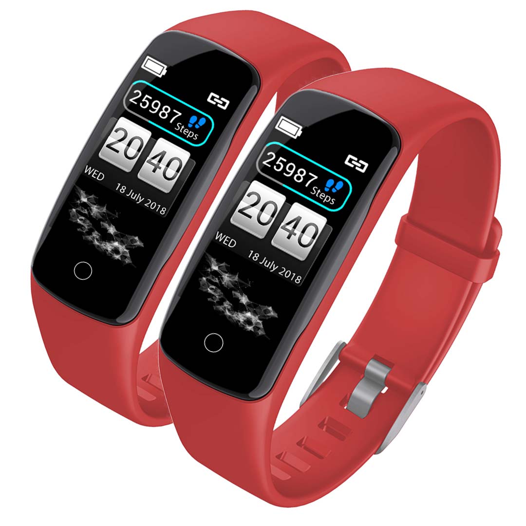 SOGA 2X Sport Monitor Wrist Touch Fitness Tracker Smart Watch Red Soga