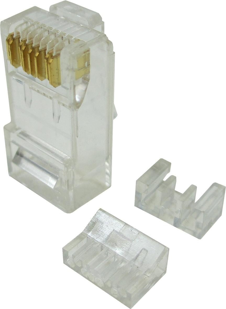 Cat 6 8 Position Solid RJ45 Modular Crimp Plug 100 Pack Deals499