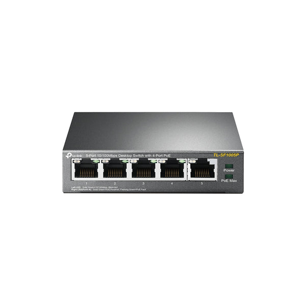 TP-Link TL-SF1005P 5-Port 10/100Mbps Desktop Switch with 4-Port PoE Deals499